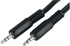 3.5mm Stereo Jack to 3.5mm Stereo Jack - 2m Lead - Click Image to Close