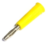 Yellow 4mm "Banana" Plug - Click Image to Close