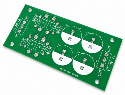 (image for) Dual Rail PSU Rectifier PCB