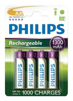 AA NiMH Rechargeable Batteries Pack of 4
