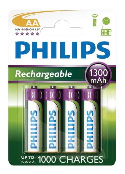 AA NiMH Rechargeable Batteries Pack of 4 - Click Image to Close