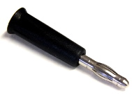 Black 4mm "Banana" Plug - Click Image to Close