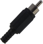 Black Phono Plug - Click Image to Close