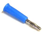 Blue 4mm "Banana" Plug - Click Image to Close