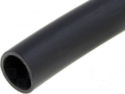 4mm Black PVC Tubing - 1m length