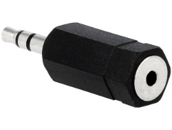 2.5mm Stereo Jack Plug to 3.5mm Socket Adaptor - Click Image to Close