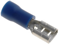 Blue 4.8mm Female Receptacle - Crimp Terminal - Click Image to Close