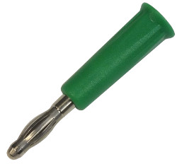 Green 4mm "Banana" Plug - Click Image to Close