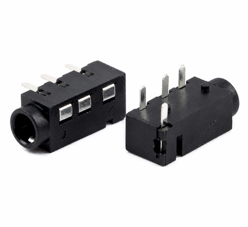 (image for) 3.5mm 4-Pole PCB Jack Socket