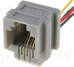 RJ11 4-pin Panel Socket - Click Image to Close