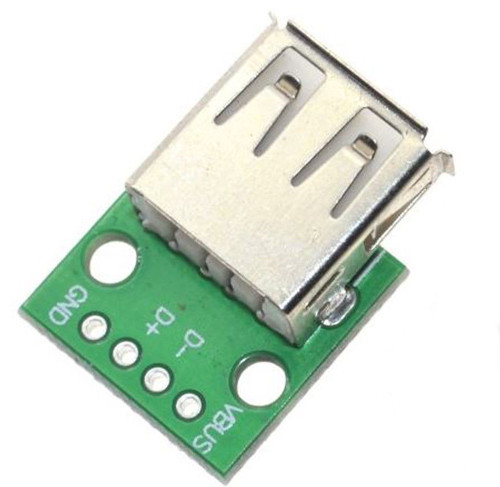 USB Type A Socket Breakout Board - Click Image to Close