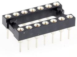 14-Pin DIL Socket Turned Pin - Click Image to Close