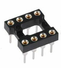 8-Pin DIL Socket Turned Pin