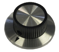 23mm Aluminium Inlay Arrow Knob - Click Image to Close