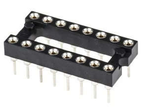 16-Pin DIL Socket Turned Pin