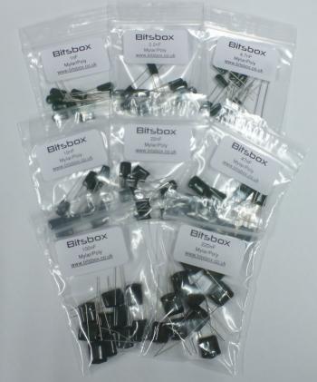 Mylar Polyester Capacitor Kit 100Vdc