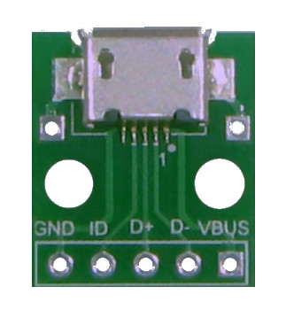 Micro USB Breakout Board - Click Image to Close
