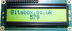 16x2 LCD Module with G/Y Backlight