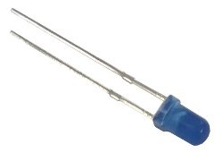 High Bright Blue 3mm LED - Click Image to Close