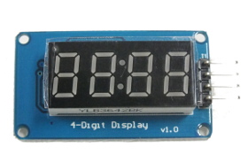 4-Digit 7-Segment Module with Colon - Click Image to Close