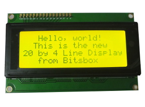 20x4 LCD Display Module with G/Y Backlight - Click Image to Close