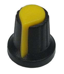 Budget Potentiometer Knob Yellow - Click Image to Close