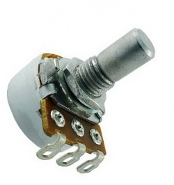 20K Log Potentiometer with Solder Tags 16mm