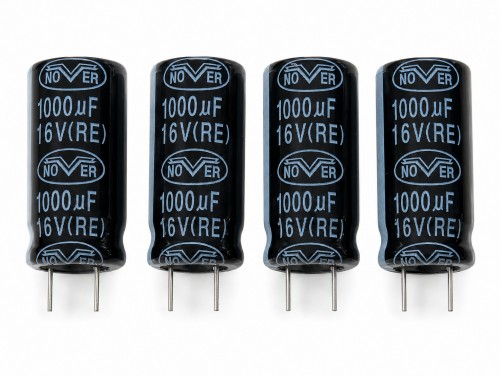 (image for) 4 x 1000uF 16V Electrolytic Capacitors