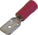 Red 6.3mm Male Tab - Crimp Terminal - Click Image to Close