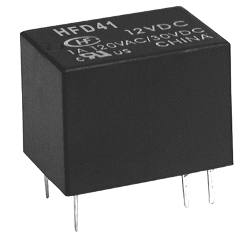 12Vdc SPDT Sub-Miniature Relay Hongfa HFD41