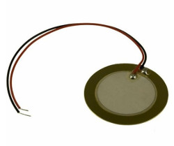 Piezo Ceramic Element 20mm with flying leads. - Click Image to Close