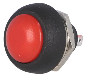 Red momentary push switch - short. - Click Image to Close