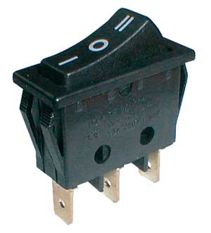 SP3T Rocker Switch ON-OFF-ON 16A/250V