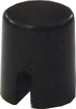 Round Black Tact Switch Cap - Click Image to Close