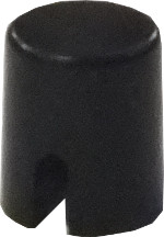 Round Black Tact Switch Cap